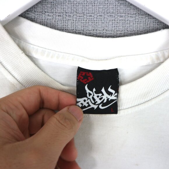 Tribal Y2K Grunge Distressed Streetwear tee Mens Large - Picture 5 of 8